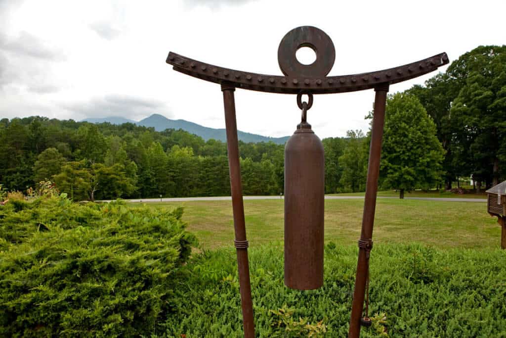 meditation gong at the Farm campus, a residential treatment center for mental health